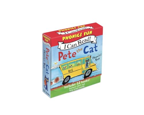 Pete the Cat 12-Book Phonics Fun Set for Ages 3–6