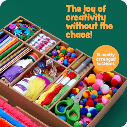Dan&Darci Arts & Crafts Vault Kit for Kids Ages 4–12