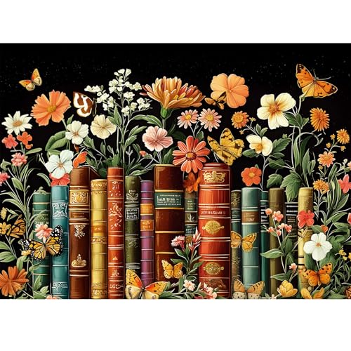 500-Piece Vintage Wildflowers Jigsaw Puzzle for Adults