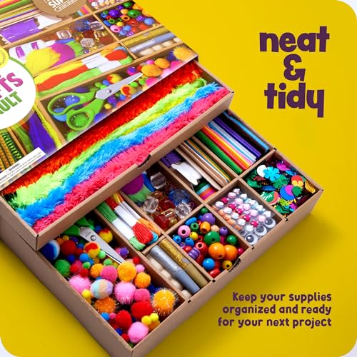 Dan&Darci Arts & Crafts Vault Kit for Kids Ages 4–12