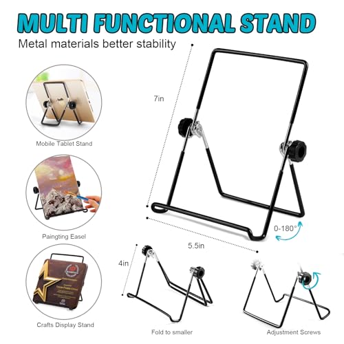 Complete Acrylic Painting Kit with Table Easel & Stencils