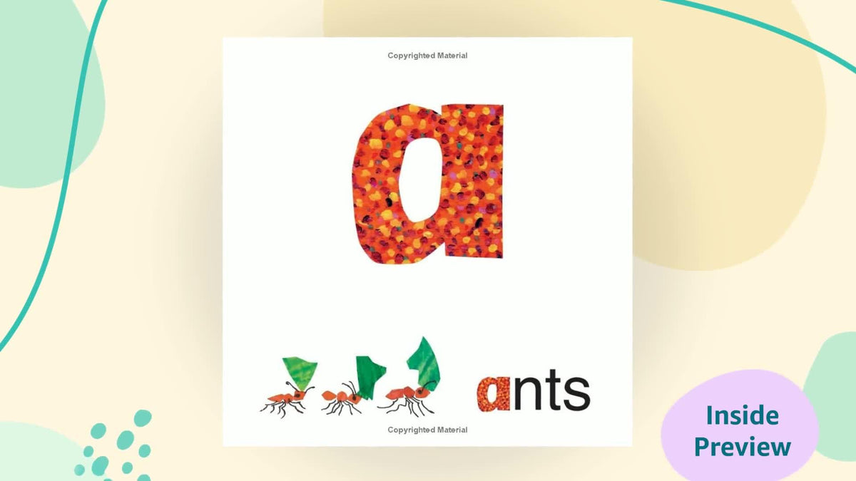 The Very Hungry Caterpillar ABC Alphabet Learning Book for Kids
