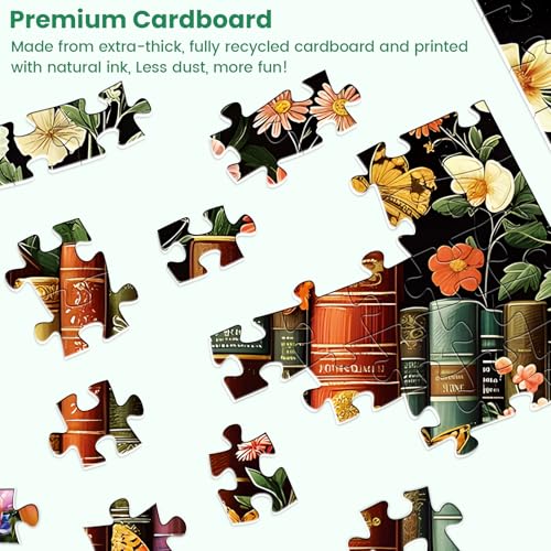 500-Piece Vintage Wildflowers Jigsaw Puzzle for Adults