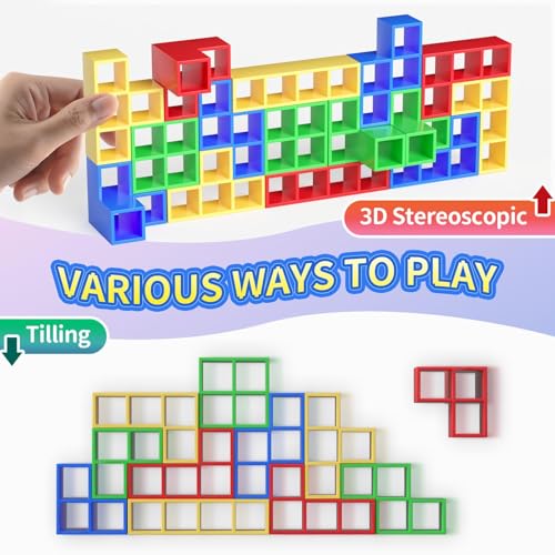 48-Piece Balance Stacking Blocks Game for Kids Ages 3–14