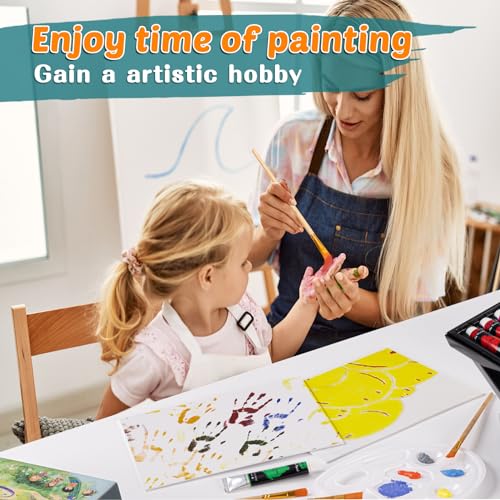Complete Acrylic Painting Kit with Table Easel & Stencils