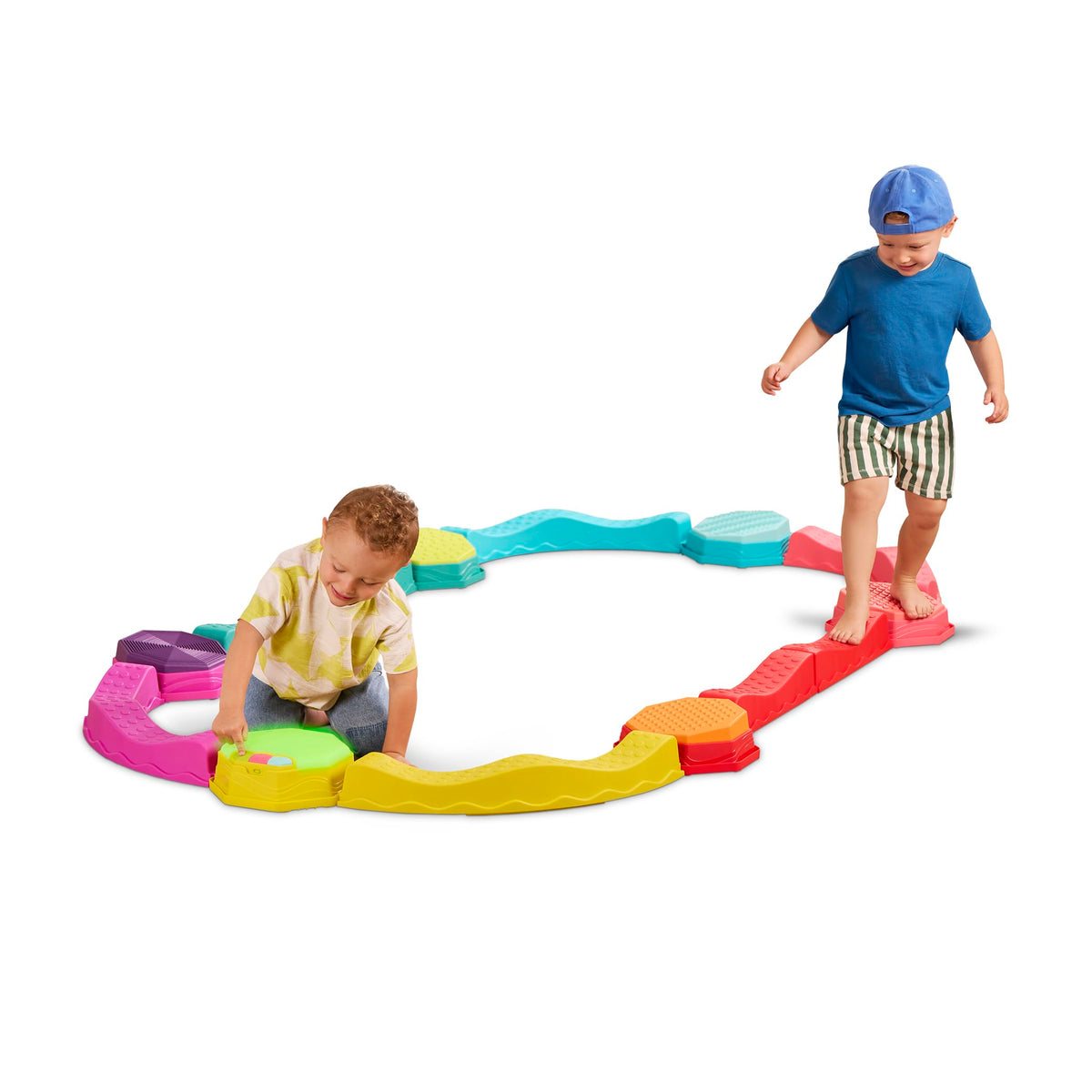 Kids Balance & Play Set with Beams, Stepping Stones & Music