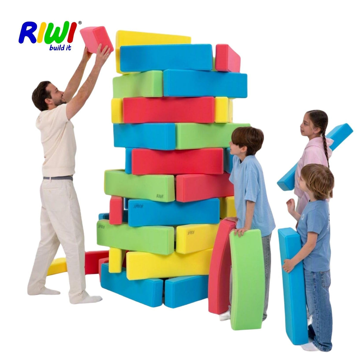 36-Piece Giant Foam Building Blocks for Kids Ages 3+