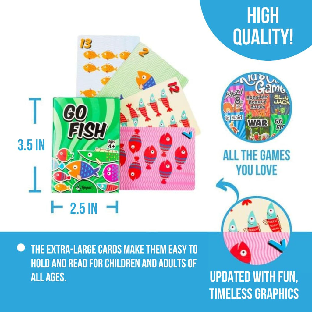 Regal Games Kids Card Game Pack for Family Fun
