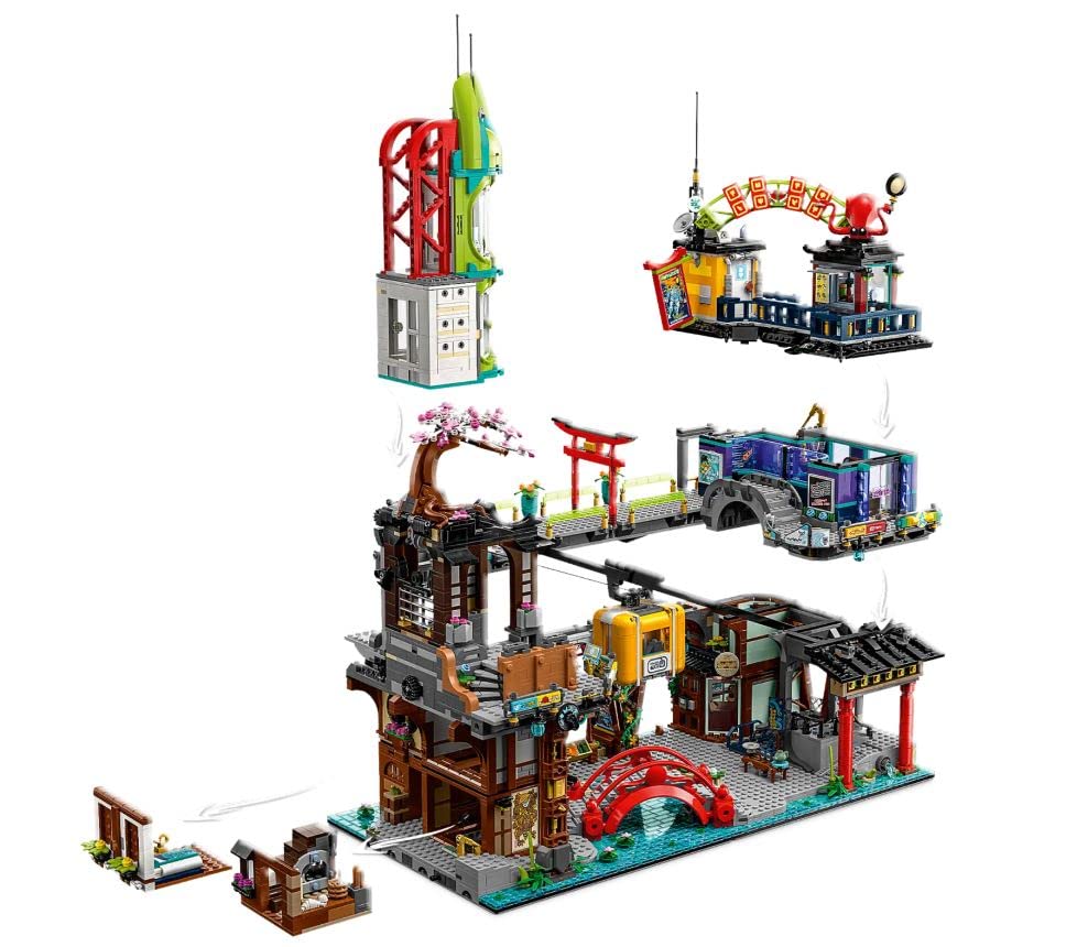 LEGO NINJAGO City Markets Building Set with 21 Minifigures