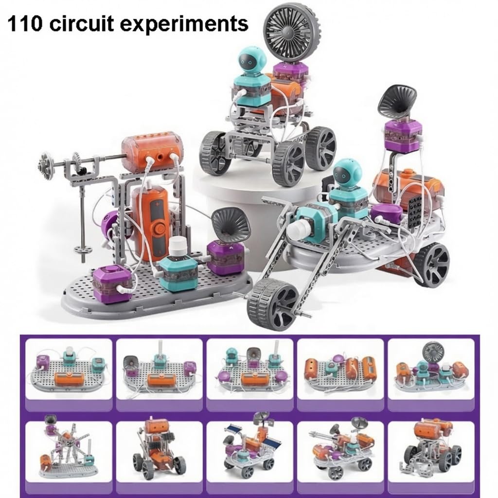 110-Project Electronics & Circuits STEM Kit for Kids Ages 5–13
