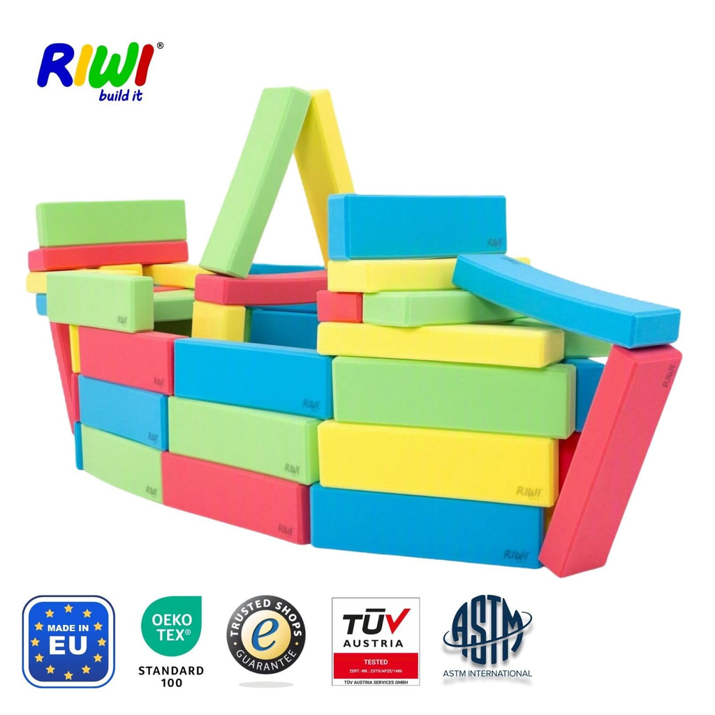 36-Piece Giant Foam Building Blocks for Kids Ages 3+