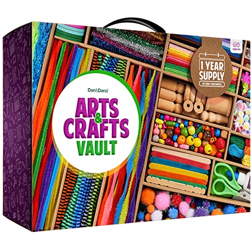 Dan&Darci Arts & Crafts Vault Kit for Kids Ages 4–12