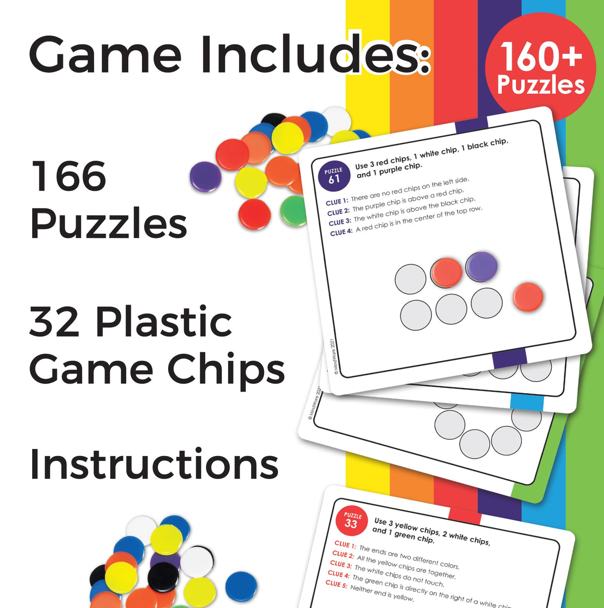 MindWare Logic Links Brain Teaser Game with 166 Challenges