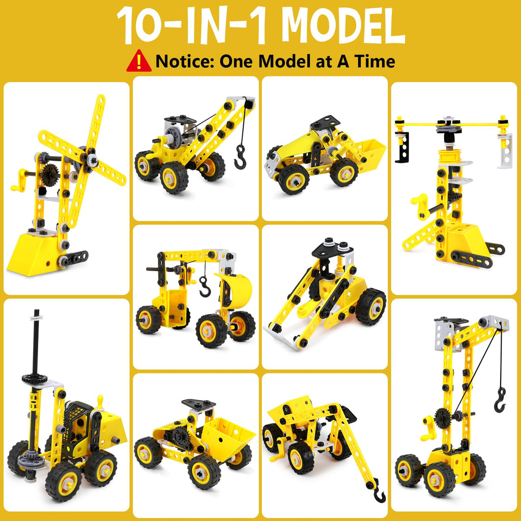 STEM Excavator Building Kit for Kids Ages 5–10