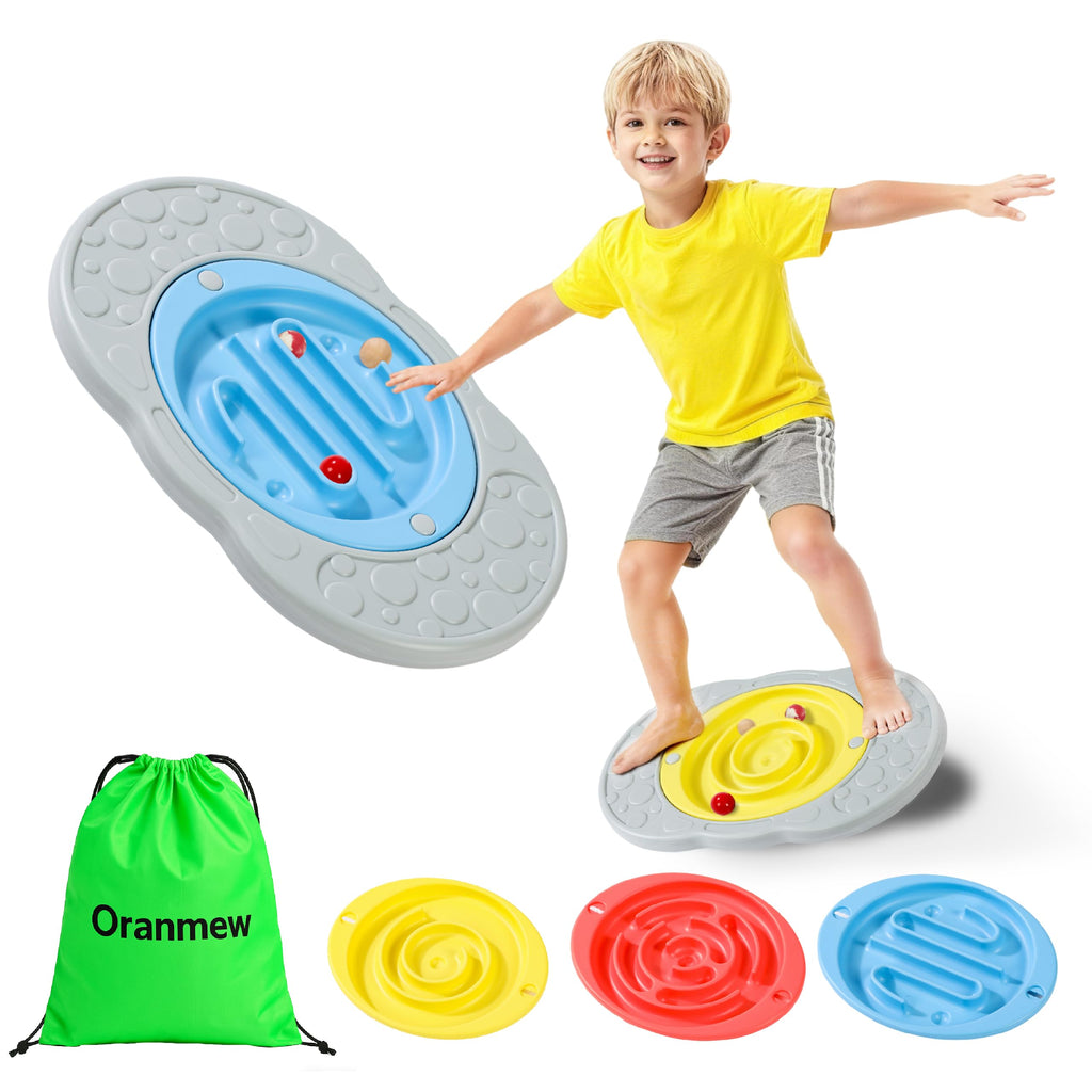 2-in-1 Kids Maze Balance Board with Carry Bag