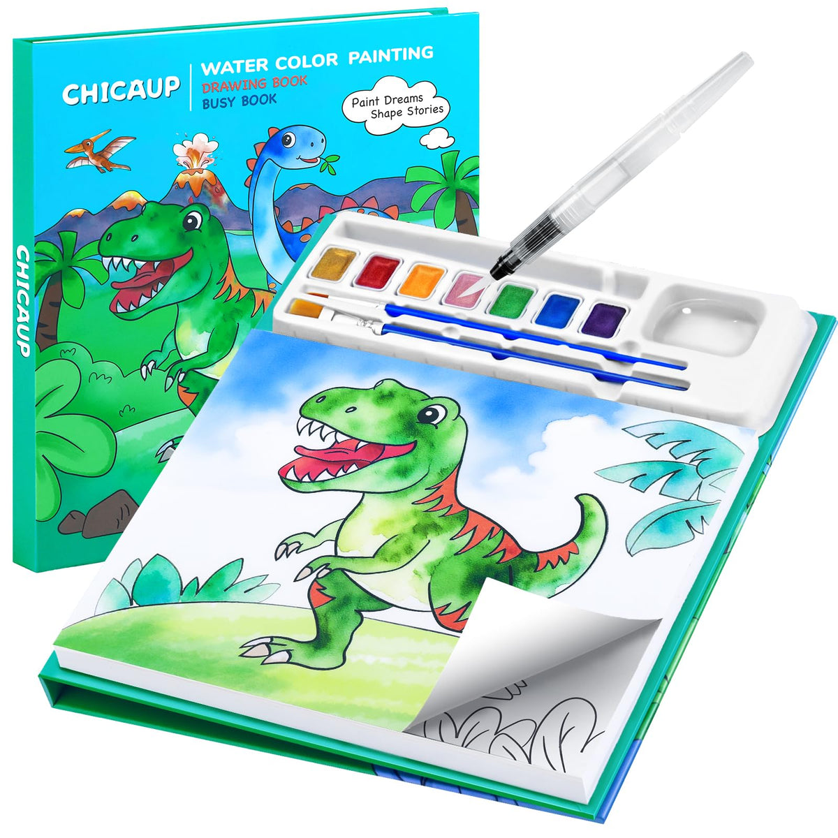 Mess-Free Paint-with-Water Mask Coloring Kit for Kids