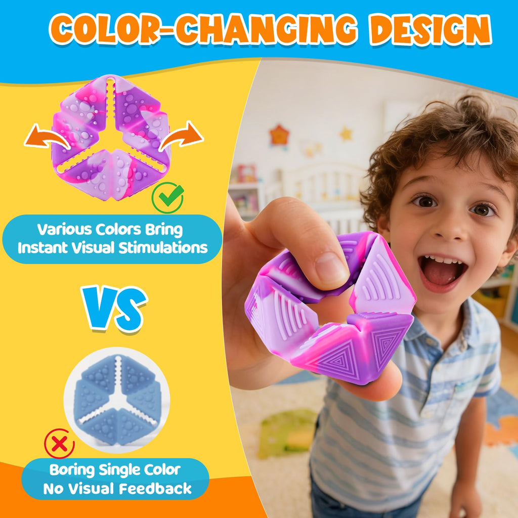 3-Pack Textured Fidget Toys for Kids & Classroom Focus