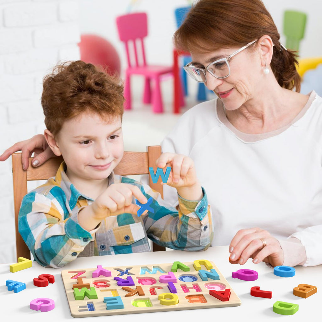 Zeoddler Alphabet & Number Learning Puzzle Set for Kids