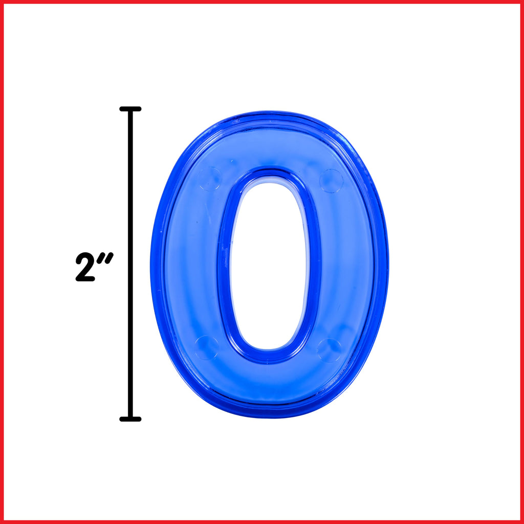 edxeducation 40-Piece Transparent Number Set for Math Learning