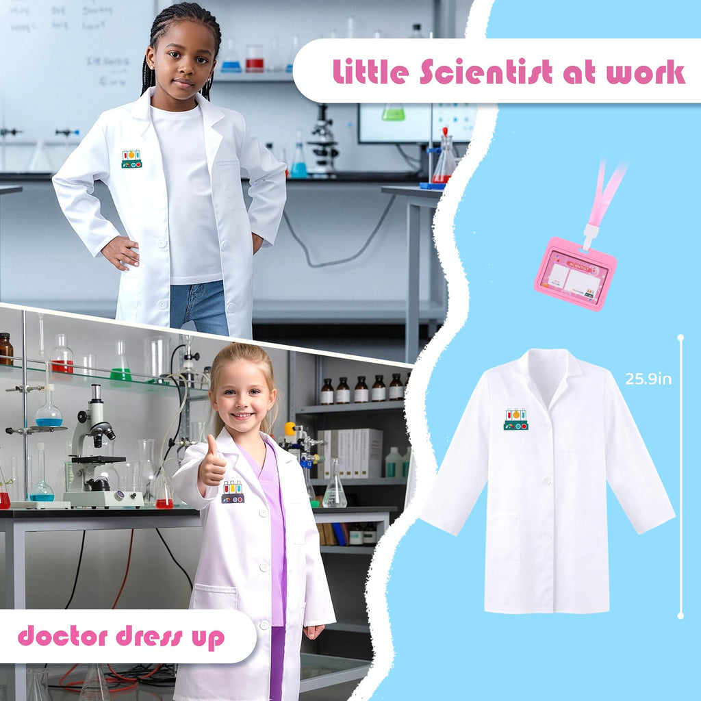 4-in-1 Girls Career Dress-Up Costume Set for Ages 3–8