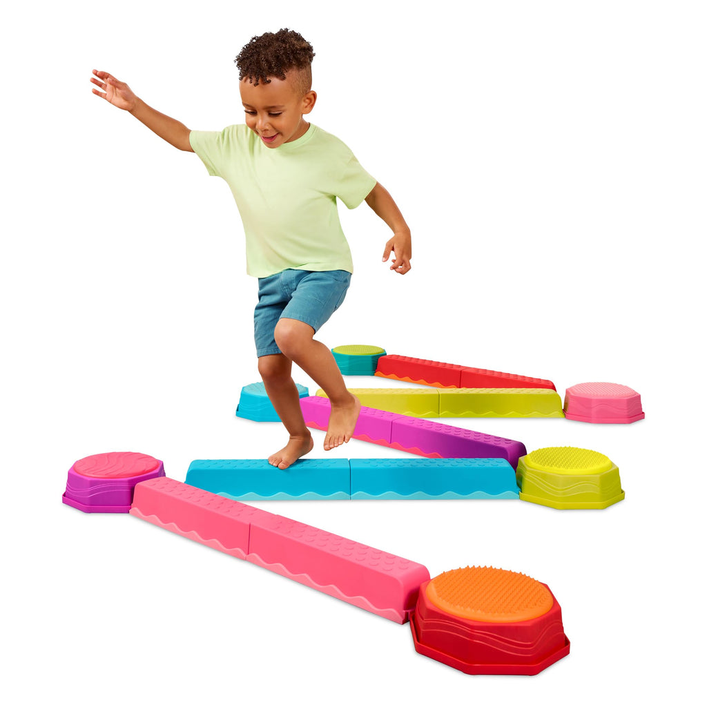 Kids Balance & Play Set with Beams, Stepping Stones & Music