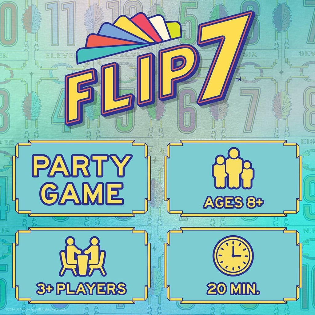 USAOPOLY Flip 7 Press-Your-Luck Strategy Card Game