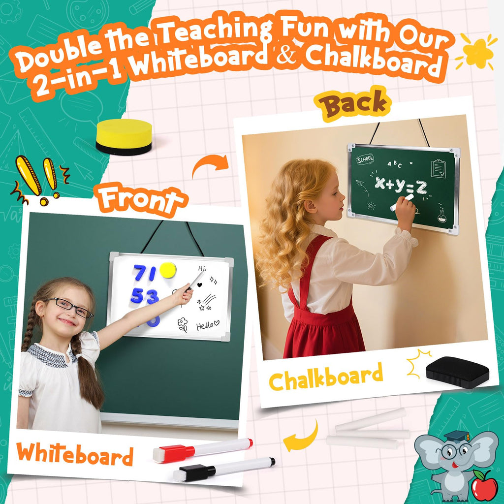Kids Teacher Pretend Play Set with Dolls for Ages 6+