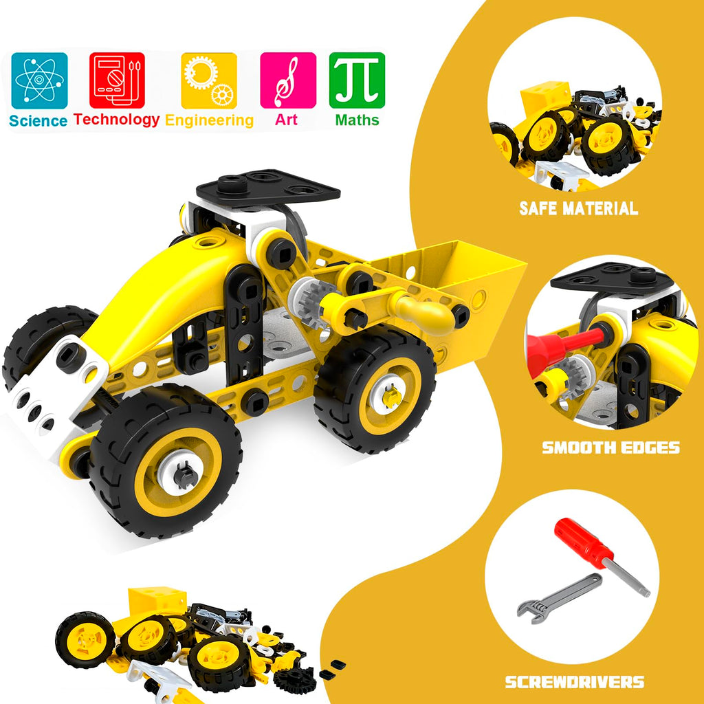 STEM Excavator Building Kit for Kids Ages 5–10