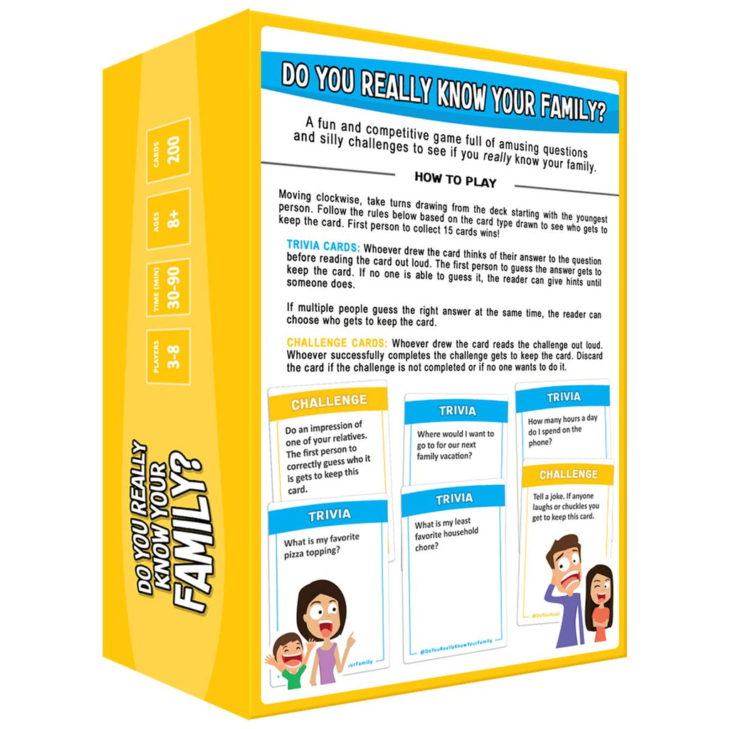 Do You Really Know Your Family? Conversation & Challenge Game