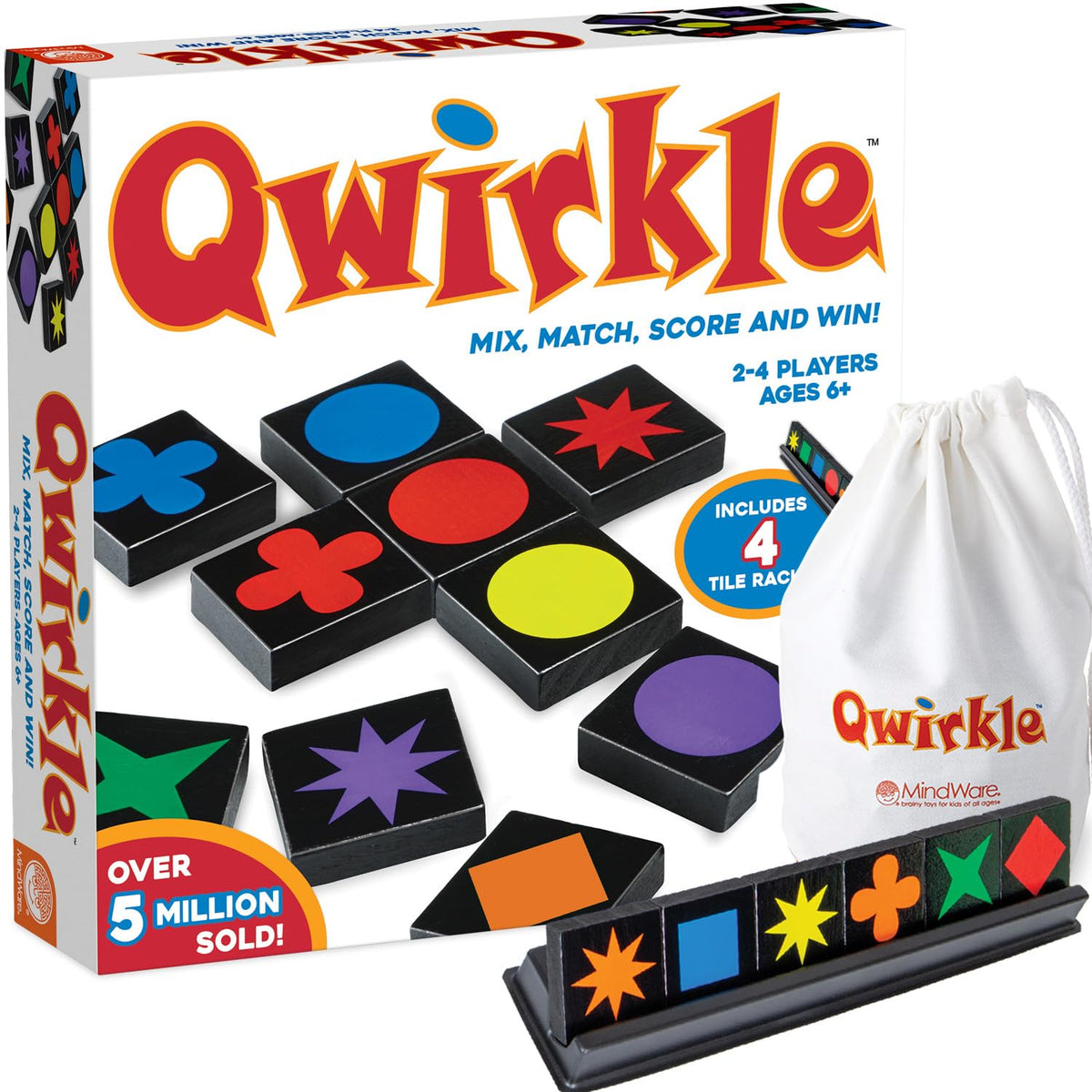 MindWare Qwirkle Strategy Board Game for Family Play