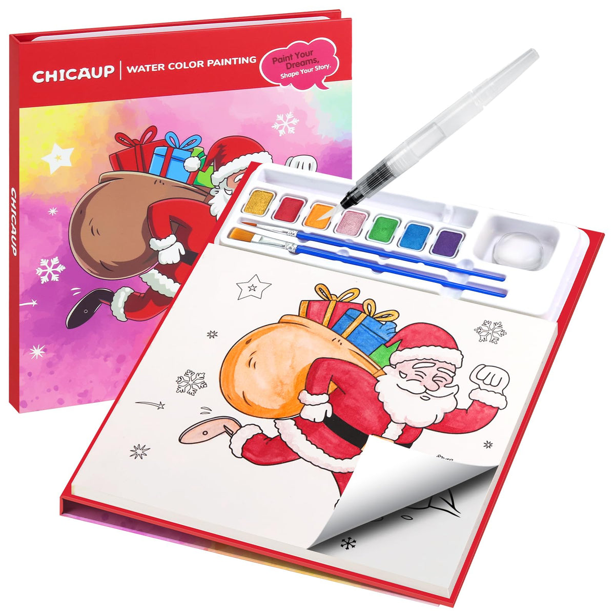 Mess-Free Paint-with-Water Mask Coloring Kit for Kids