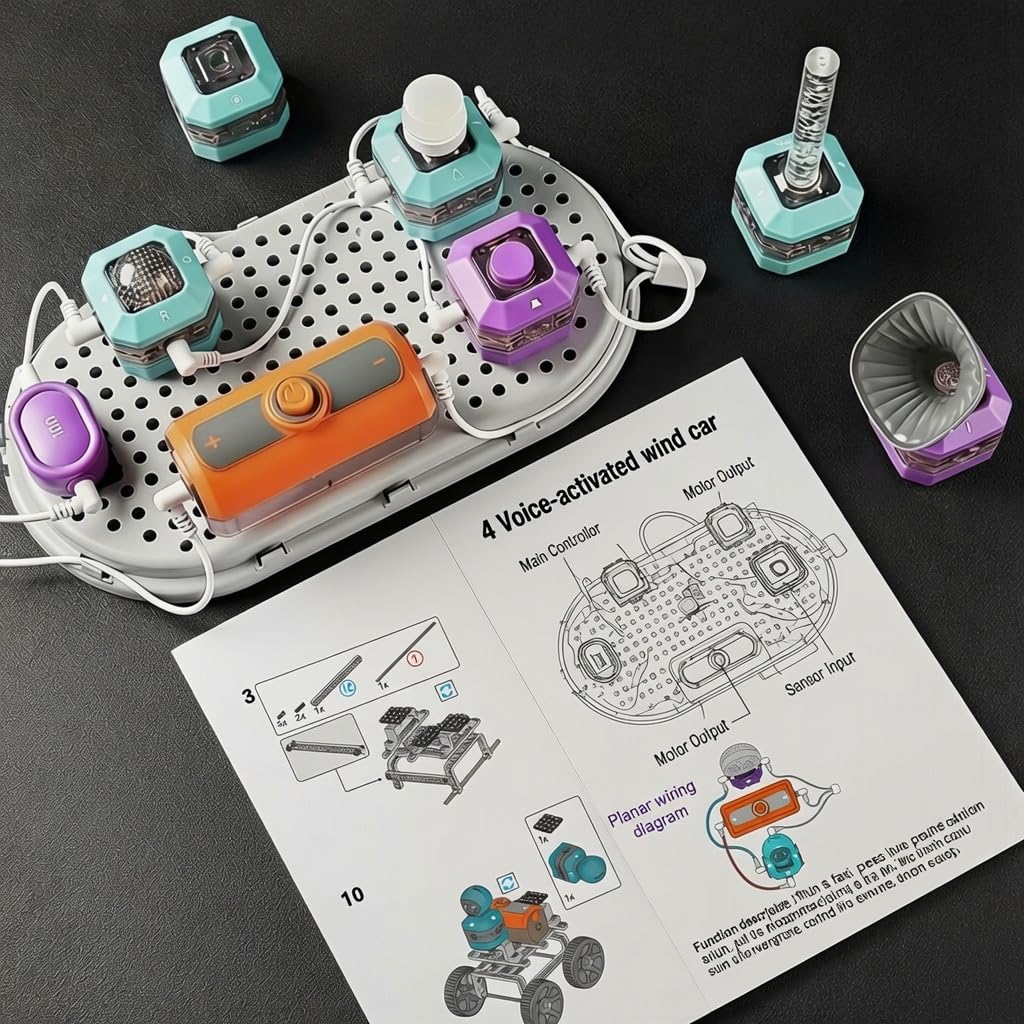 110-Project Electronics & Circuits STEM Kit for Kids Ages 5–13