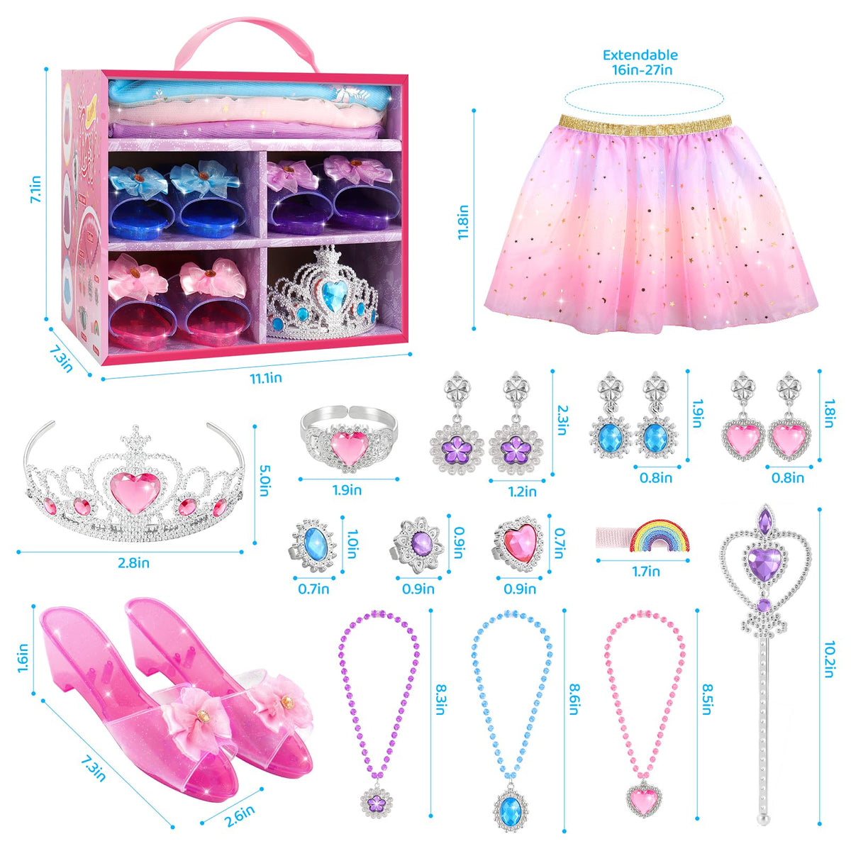 Princess Dress-Up & Jewelry Boutique Role Play Set