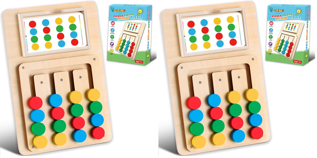 Color Matching Montessori Brain Teaser Puzzle for Ages 3–7
