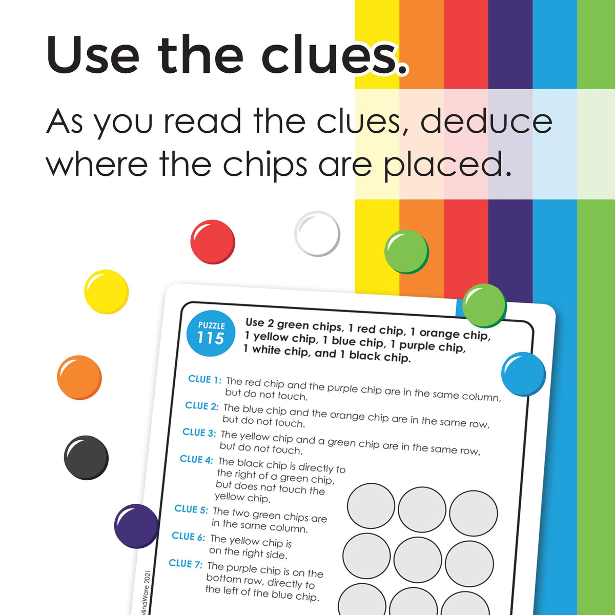 MindWare Logic Links Brain Teaser Game with 166 Challenges