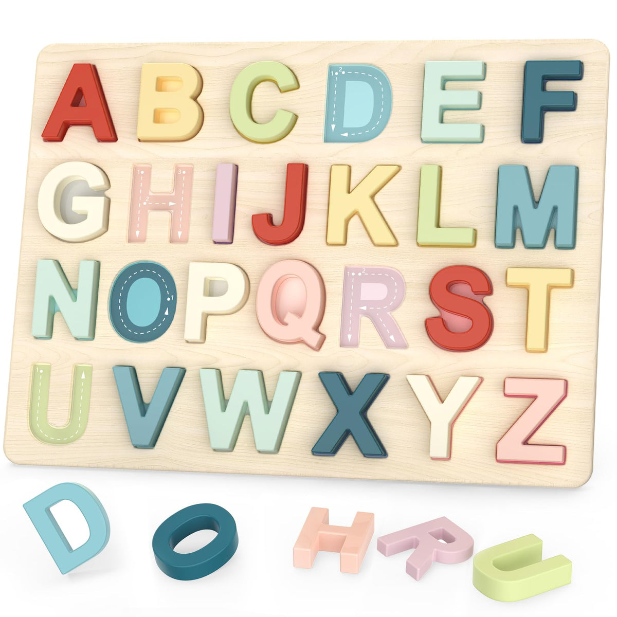 Zeoddler Alphabet & Number Learning Puzzle Set for Kids
