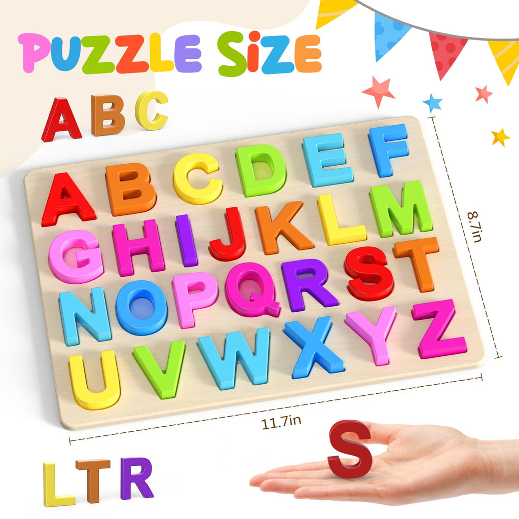 Zeoddler Alphabet & Number Learning Puzzle Set for Kids