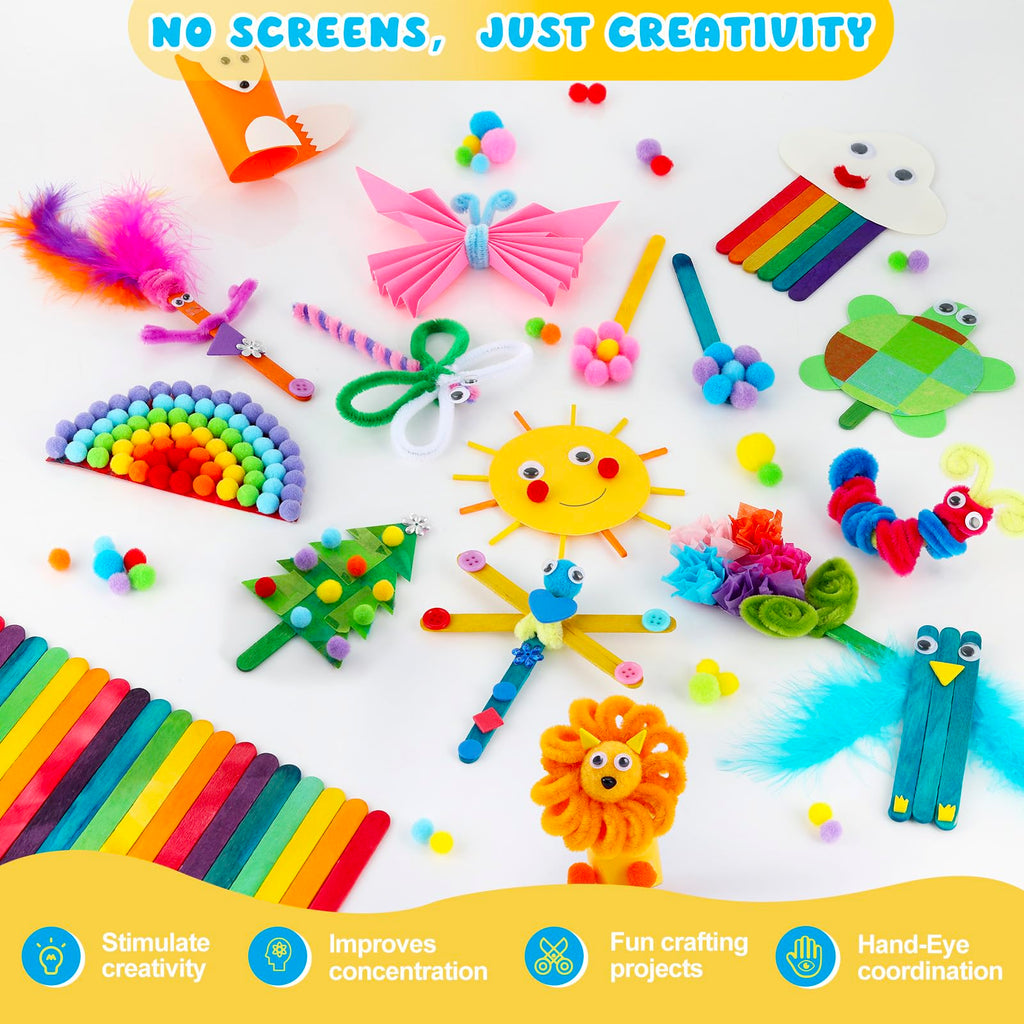 All-in-One Arts & Crafts Supply Kit for Kids Ages 4–12