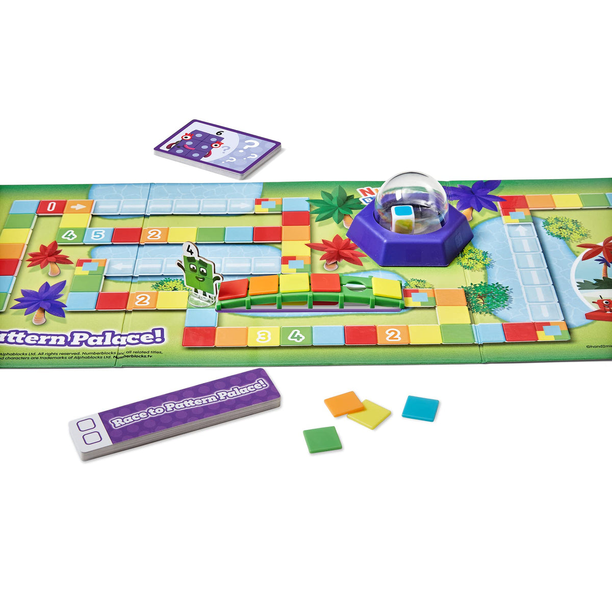 hand2mind Numberblocks Race to Pattern Palace Board Game