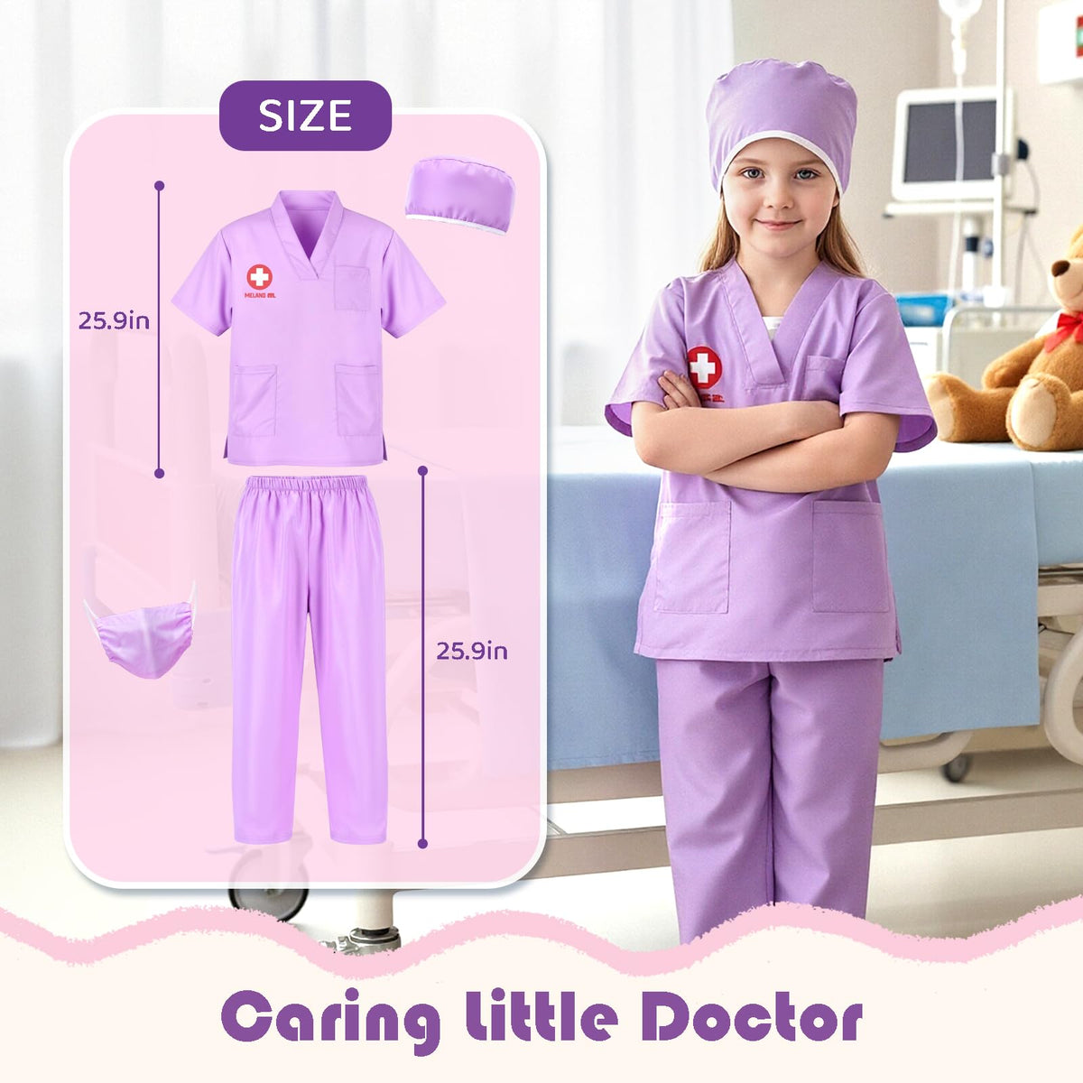 4-in-1 Girls Career Dress-Up Costume Set for Ages 3–8