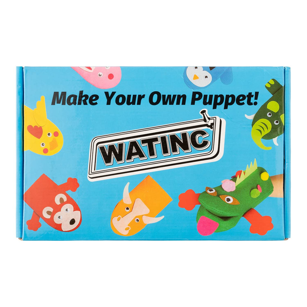 Kids Hand Puppet Making Kit with Felt Sock Puppets