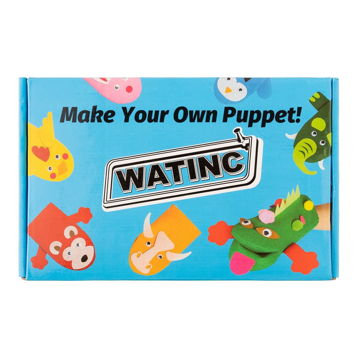 Kids Hand Puppet Making Kit with Felt Sock Puppets