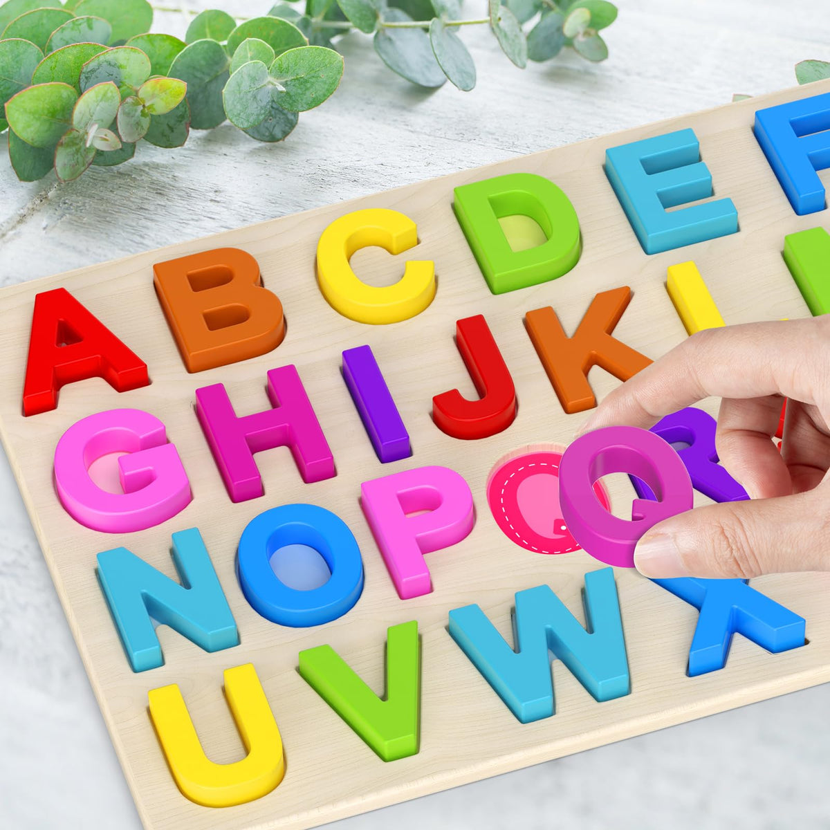 Zeoddler Alphabet & Number Learning Puzzle Set for Kids