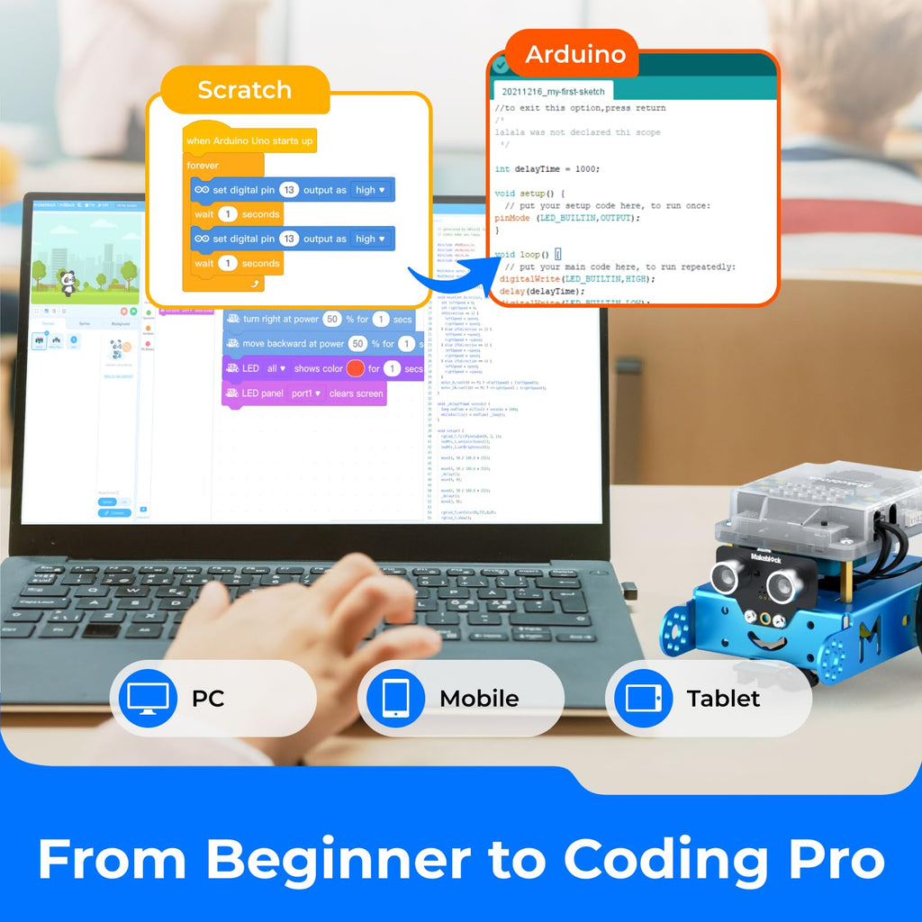 Makeblock mBot STEM Coding Robot Kit for Kids Ages 8–12