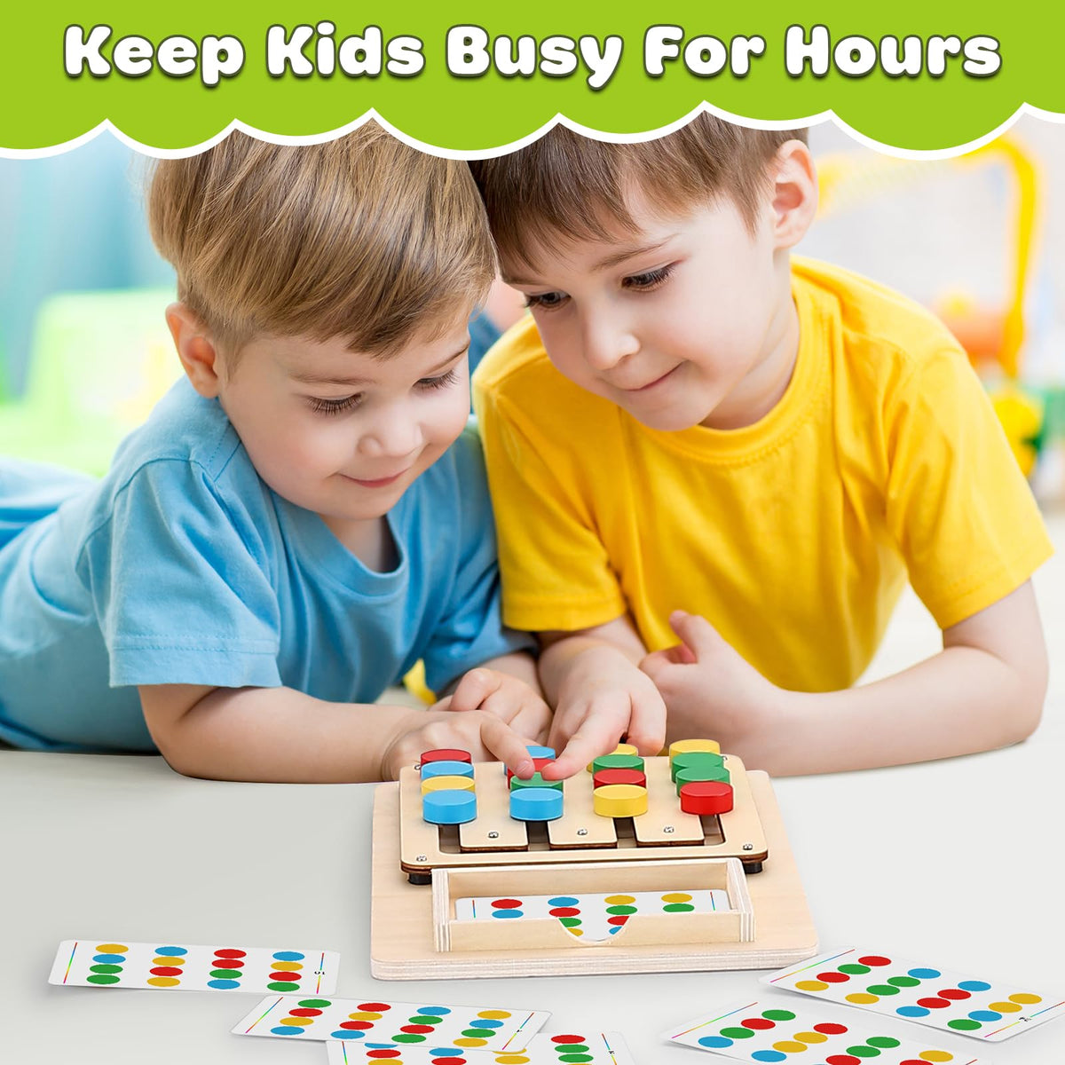 Color Matching Montessori Brain Teaser Puzzle for Ages 3–7