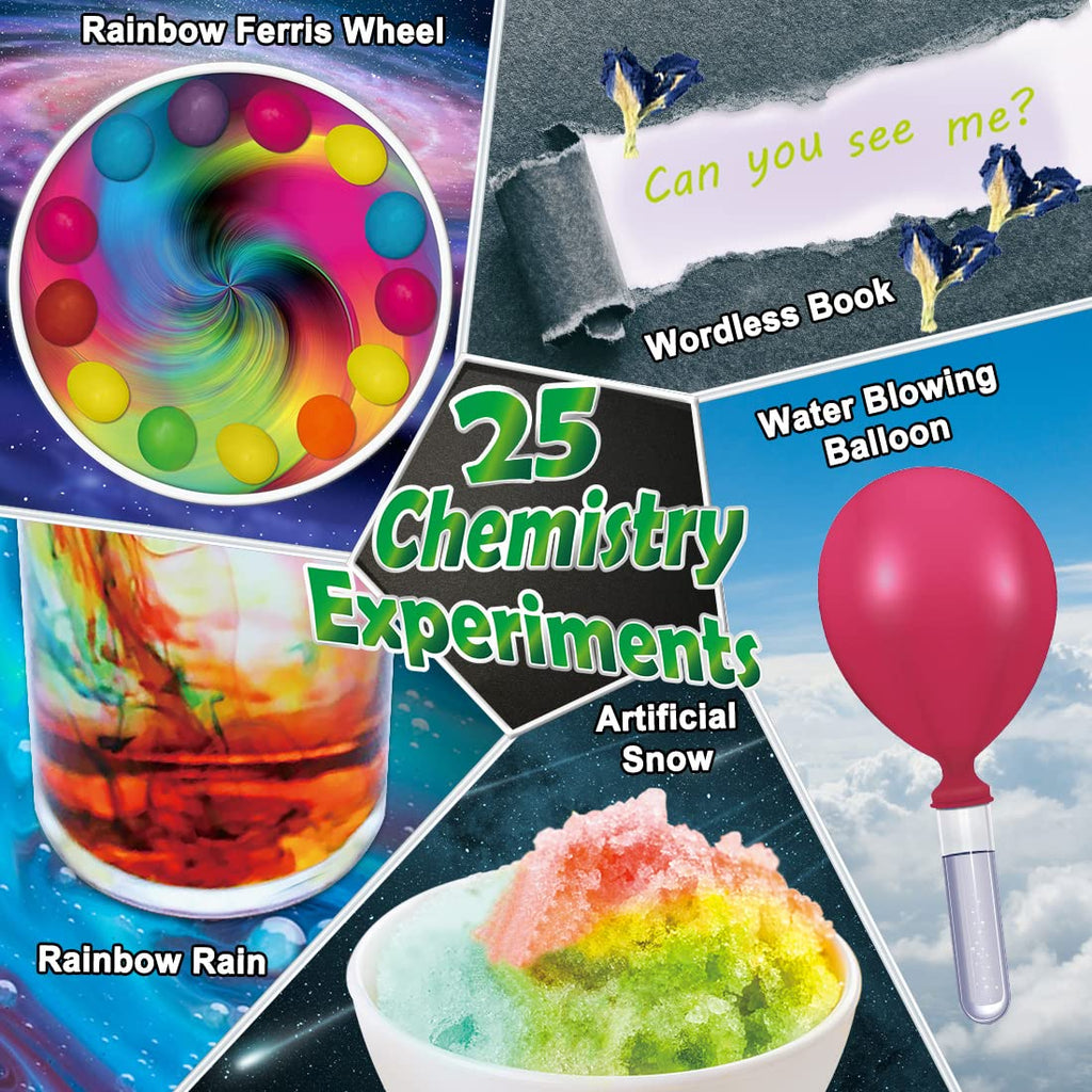 UNGLINGA 210-Experiment Science Kit with Kids Lab Coat