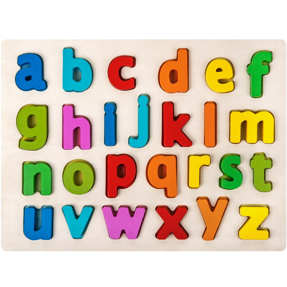 Wooden Learning Puzzle Board & Blocks for Toddlers Ages 1–5