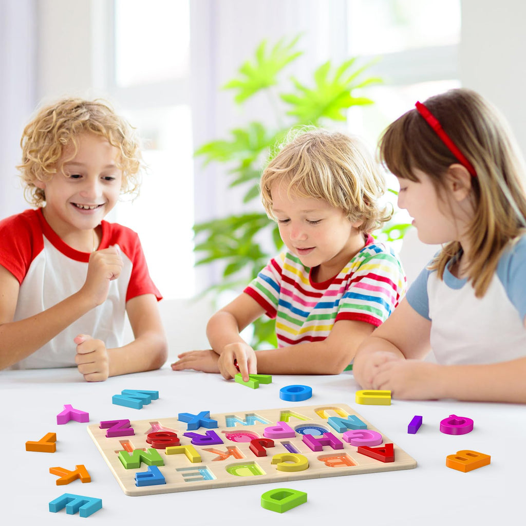 Zeoddler Alphabet & Number Learning Puzzle Set for Kids
