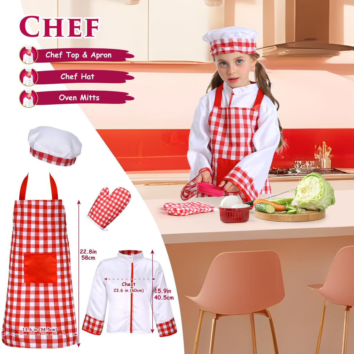 14-Piece Boys Career Dress-Up Costume Set for Ages 3–6