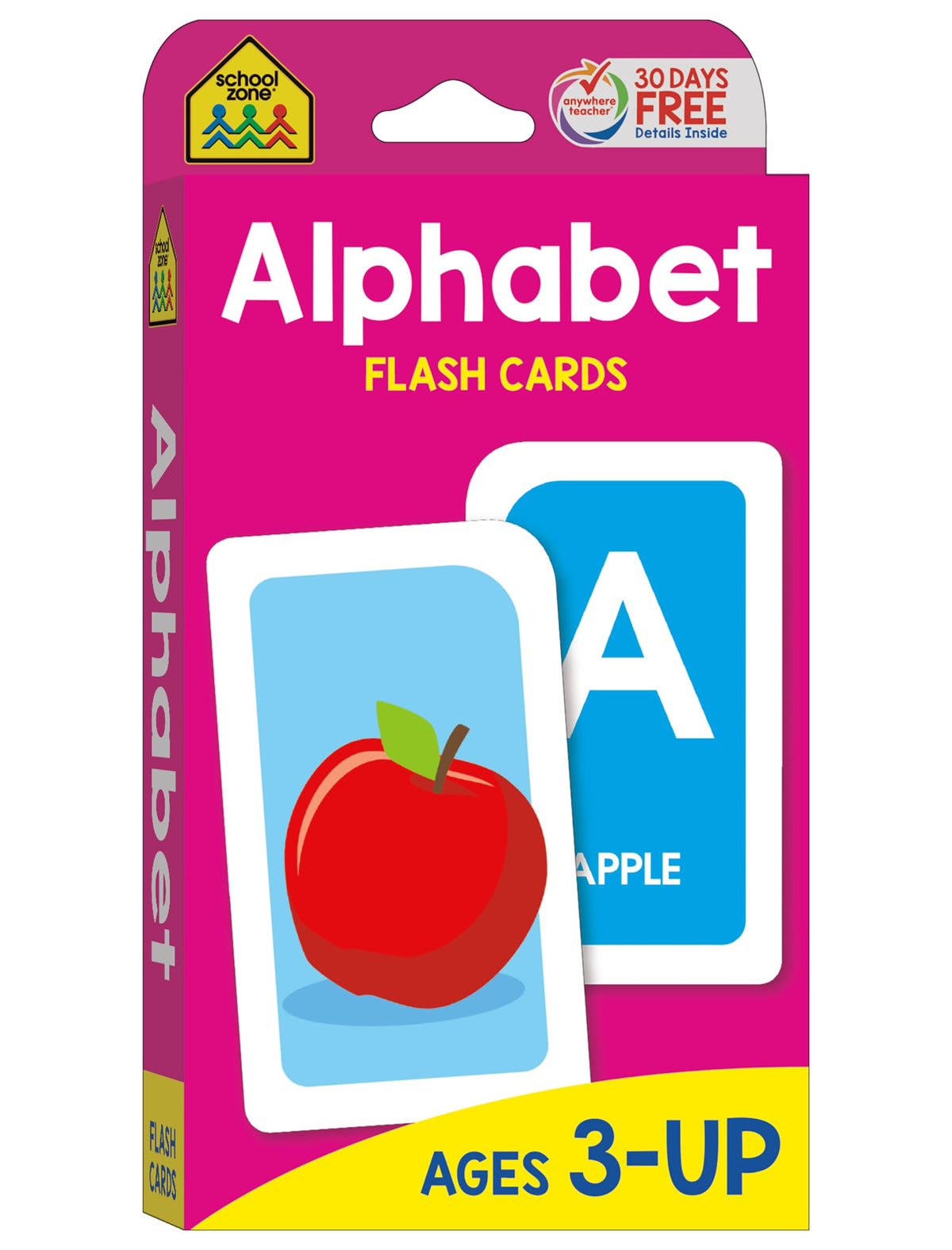 School Zone Alphabet & Phonics Flash Cards for Ages 3+
